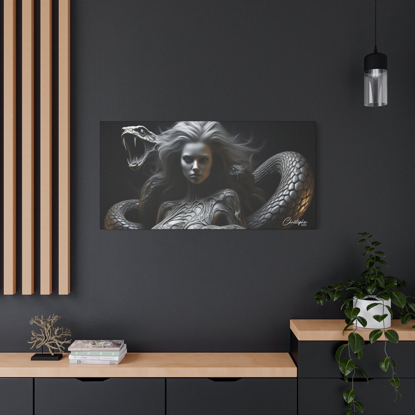 Serpent Goddess Matte Canvas Wall Art