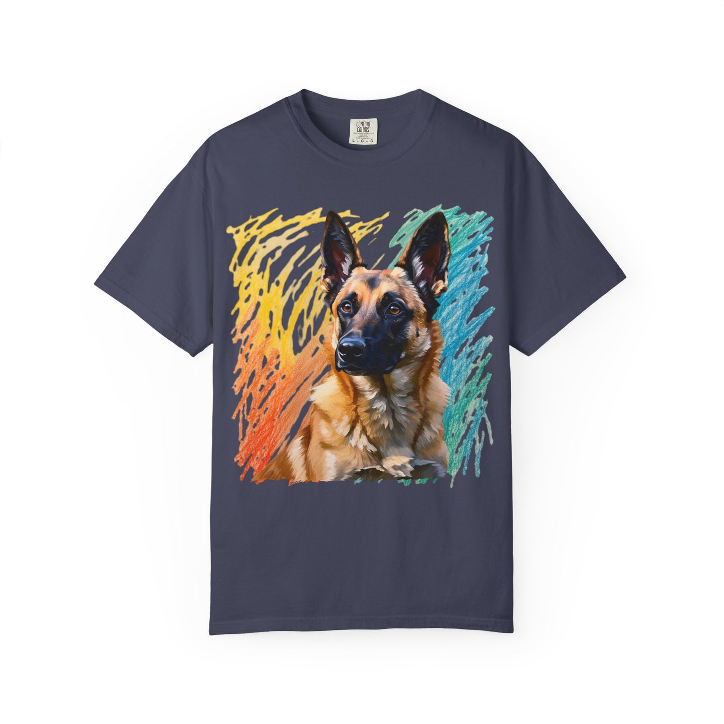 Colorful Dog Art Unisex T-shirt, Pet Lover Gift, Animal Lover Tee, Dog Lover Apparel, Vibrant Graphic Shirt
