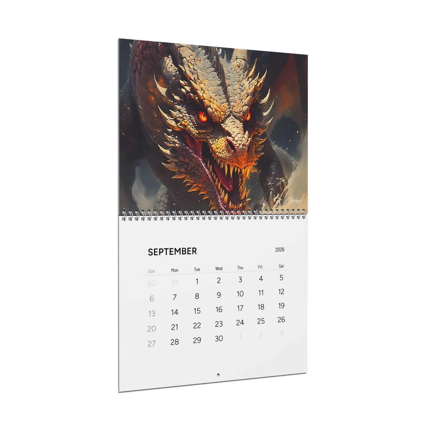 Here there be Dragons Wall Calendars (2026)