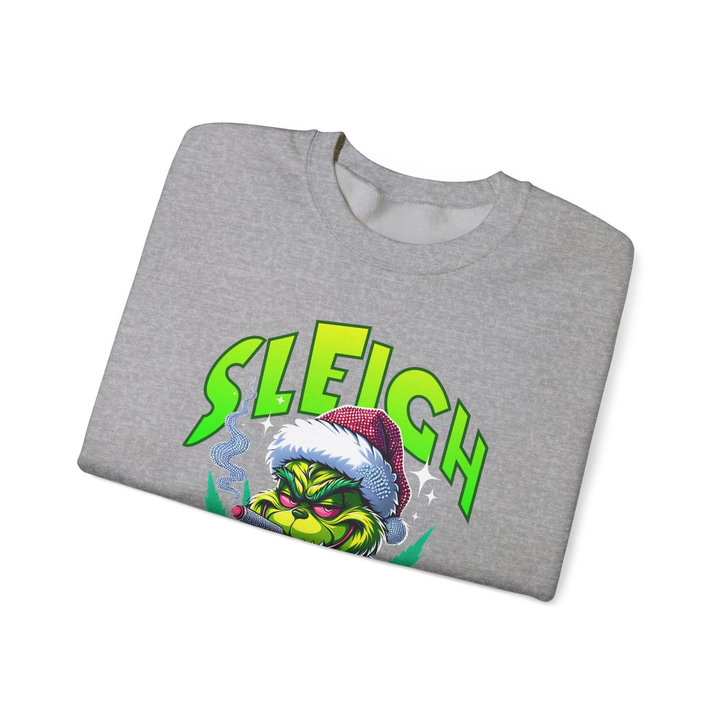 Sweatshirt — "Sleigh Mode" Grinch Holiday Crewneck