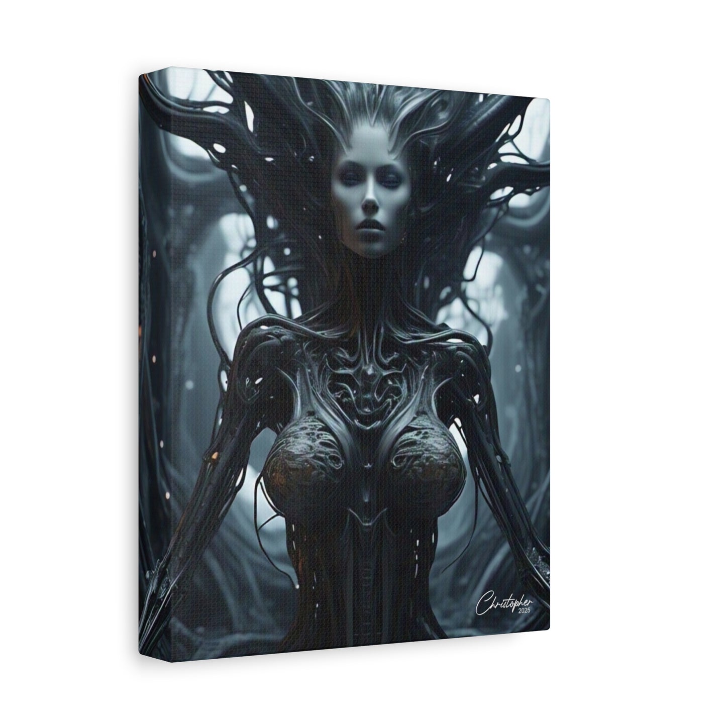 Futuristic Matte Canvas Wall Art – 1.25" Stretched