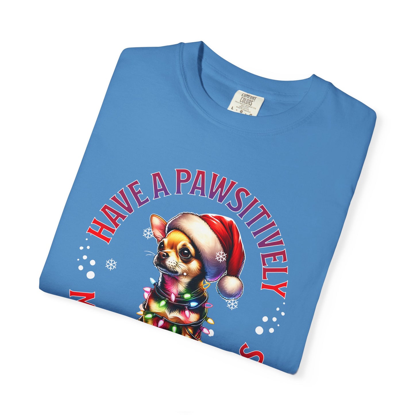 Christmas Puppy T-Shirt — “Have a Pawsitively Merry Christmas” Holiday Tee