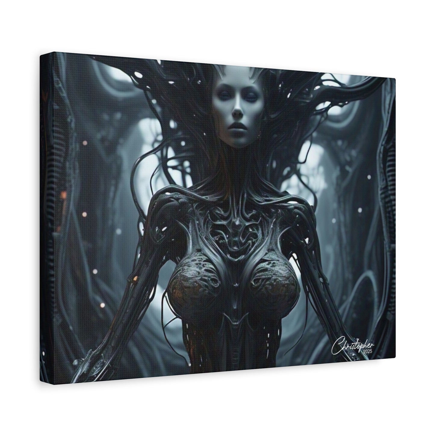 Futuristic Matte Canvas Wall Art – 1.25" Stretched