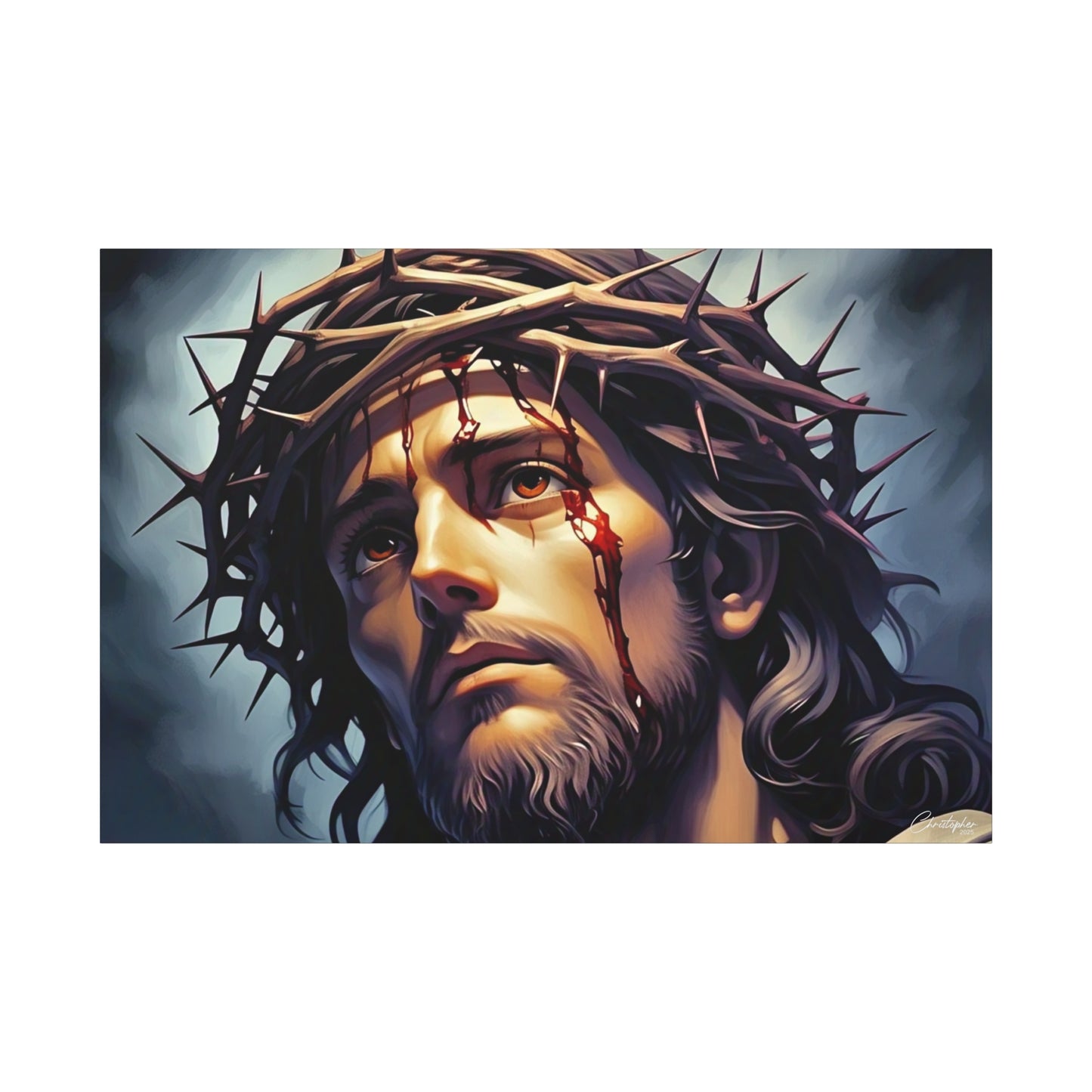 Religious Art Print Canvas, Inspirational Wall Decor, Christian Home Decor, Jesus Art, Gift for Faith-Based Celebrations