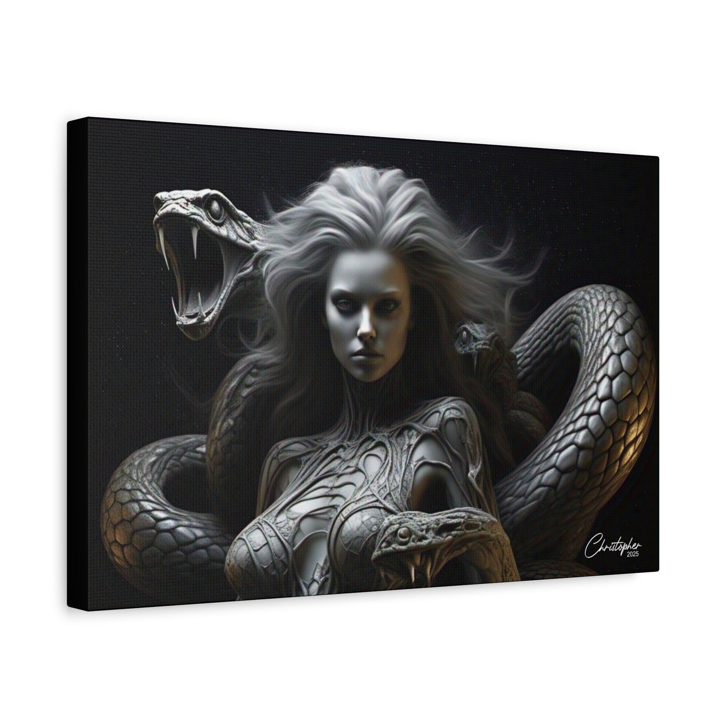 Serpent Goddess Matte Canvas Wall Art