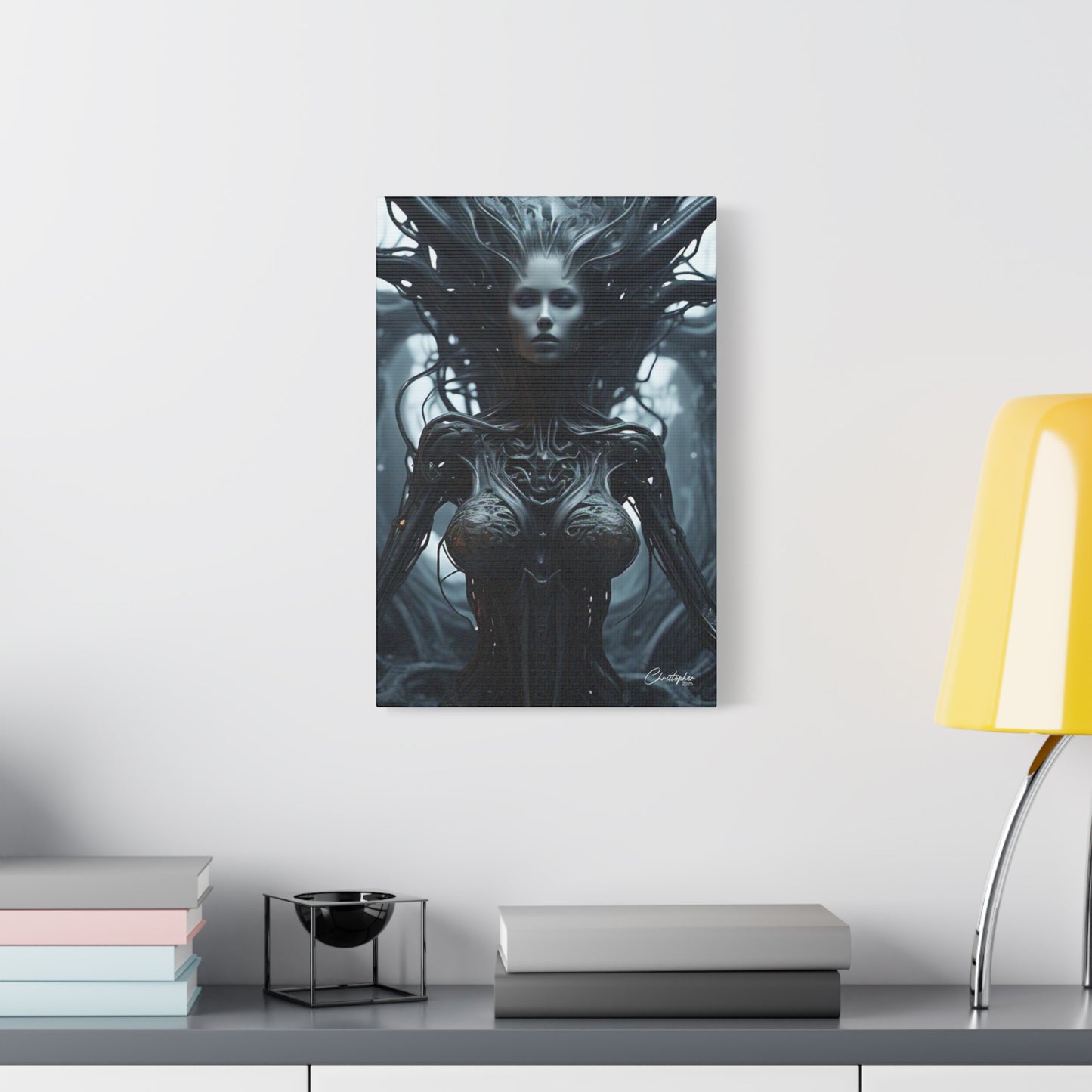 Futuristic Matte Canvas Wall Art – 1.25" Stretched