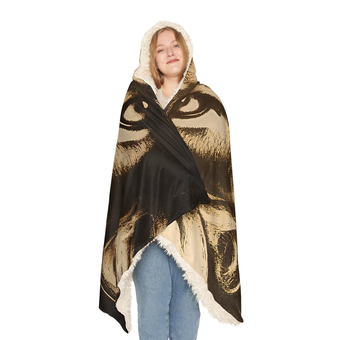 Cozy Lion Snuggle Blanket - Perfect for Movie Nights, Gifting, Home Decor, Camping, Animal Lovers