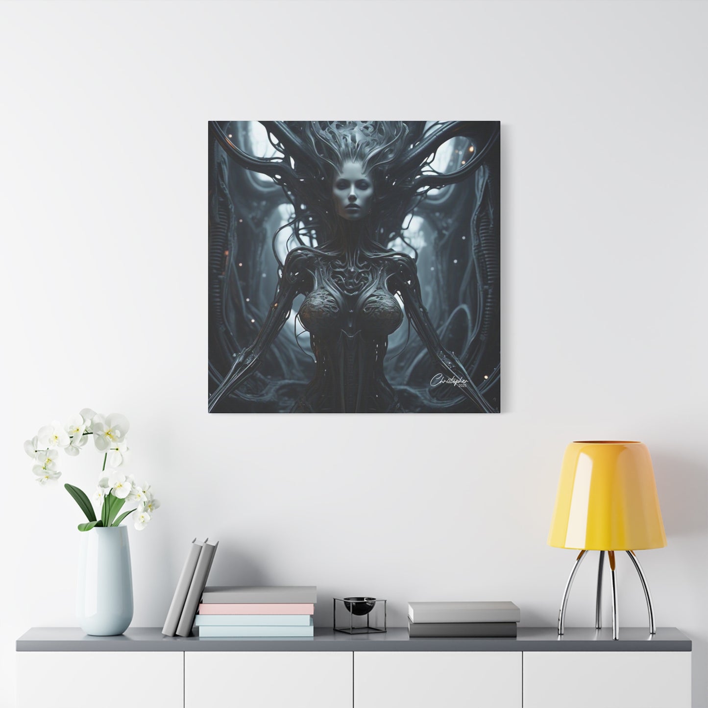 Futuristic Matte Canvas Wall Art – 1.25" Stretched