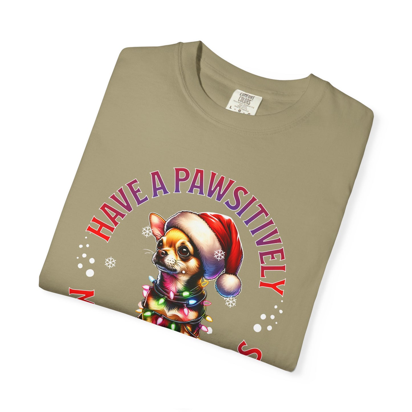 Christmas Puppy T-Shirt — “Have a Pawsitively Merry Christmas” Holiday Tee