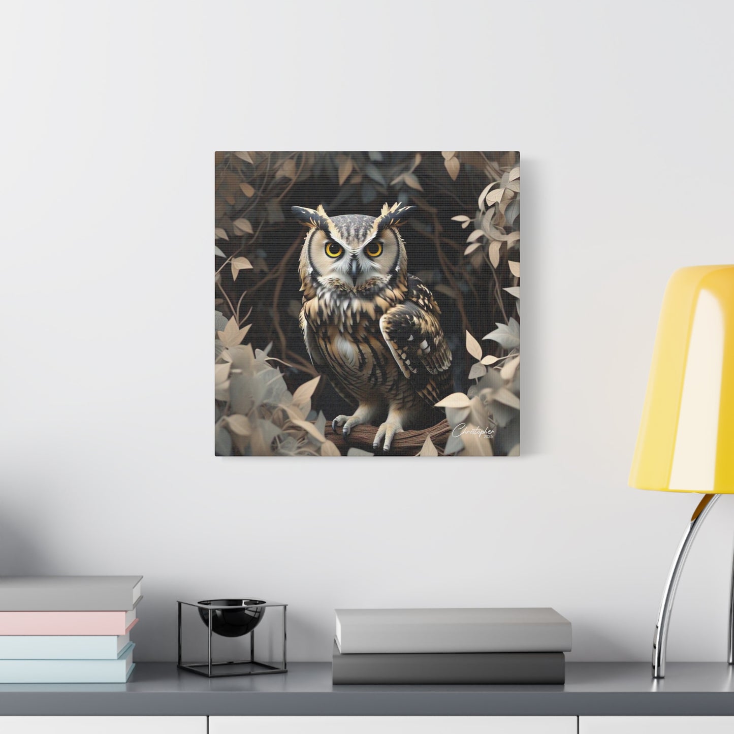 Realistic Owl Canvas Art - Nature Wall Decor for Home & Office