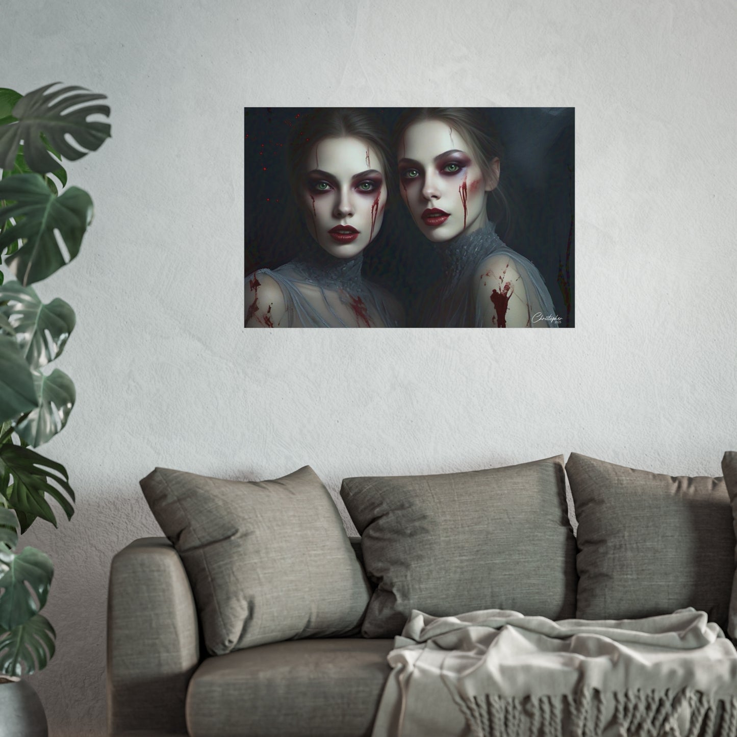 Eerie Fine Art Poster, Dark Fantasy Wall Art, Gothic Decor, Spooky Home Aesthetic, Halloween Wall Art