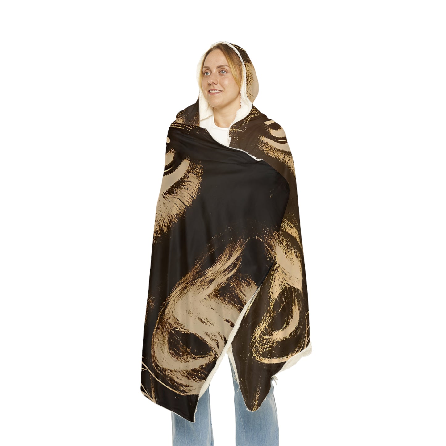 Cozy Lion Snuggle Blanket - Perfect for Movie Nights, Gifting, Home Decor, Camping, Animal Lovers