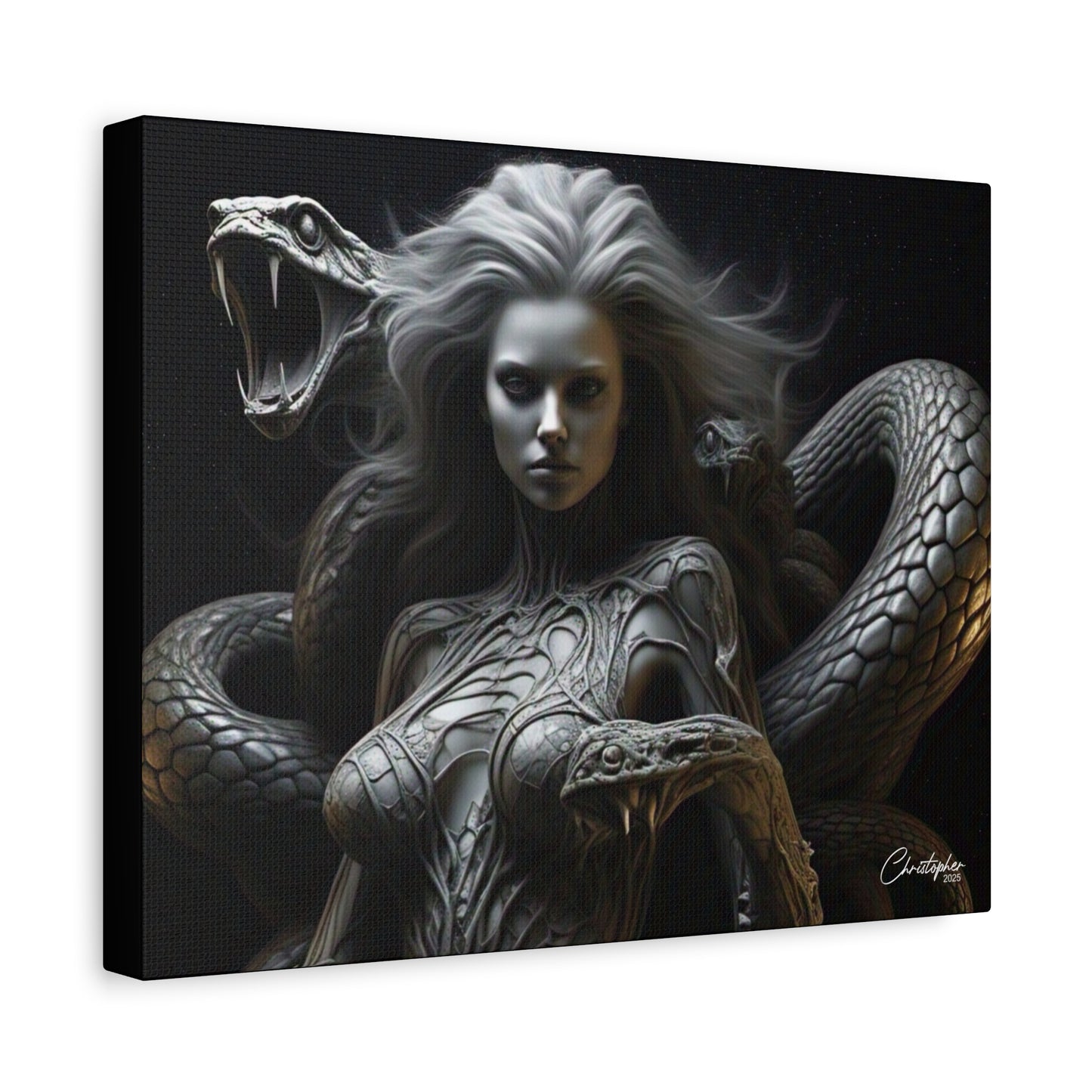 Serpent Goddess Matte Canvas Wall Art