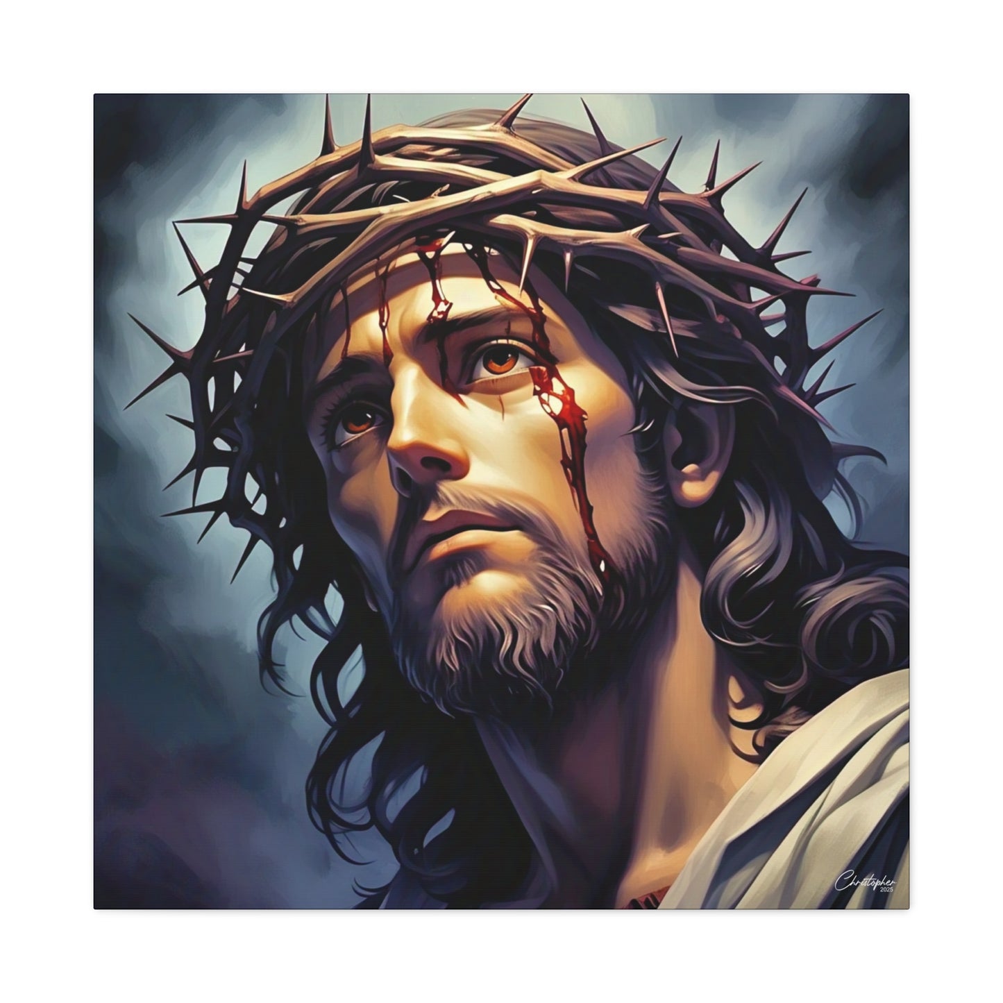 Religious Art Print Canvas, Inspirational Wall Decor, Christian Home Decor, Jesus Art, Gift for Faith-Based Celebrations