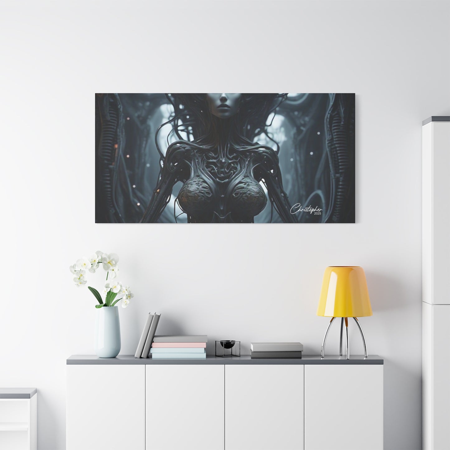 Futuristic Matte Canvas Wall Art – 1.25" Stretched