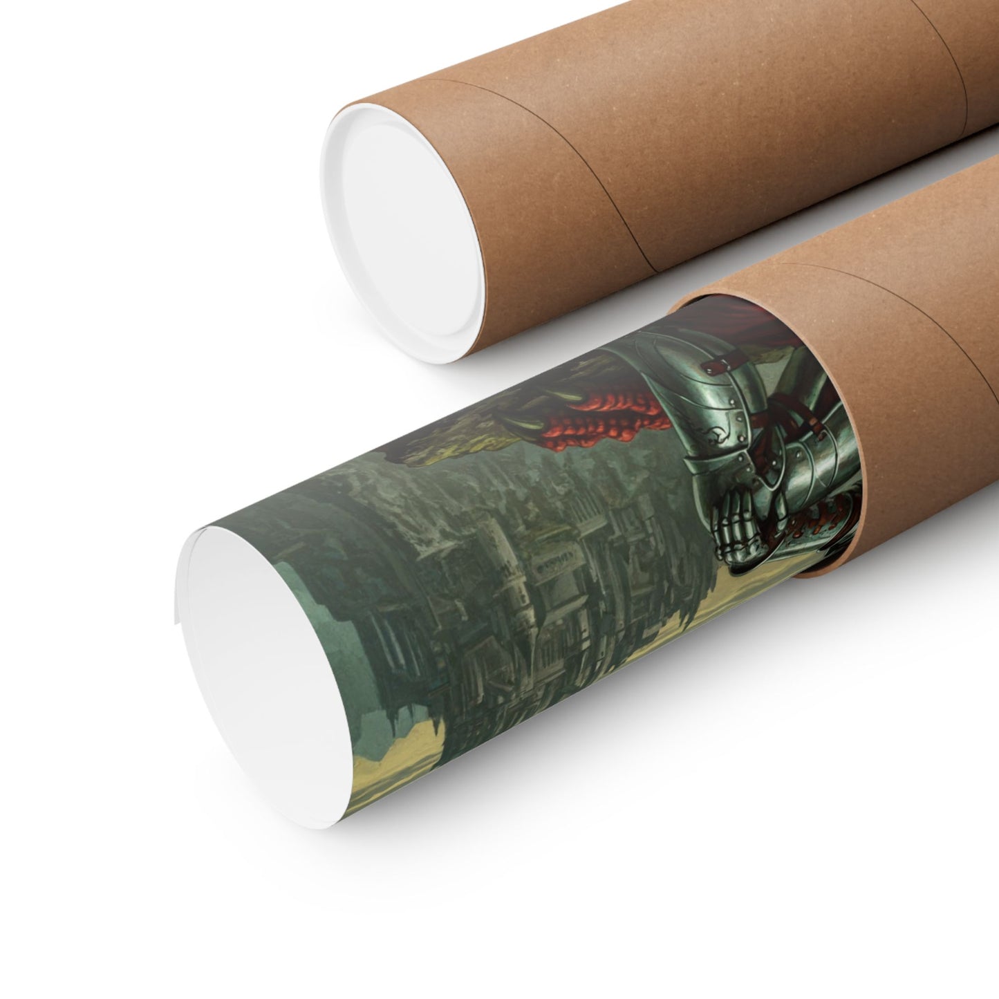 Fantasy Dragon Art Print, Horizontal Matte Poster, Fantasy Home Decor, Medieval Wall Art, Gift for Fantasy Lovers