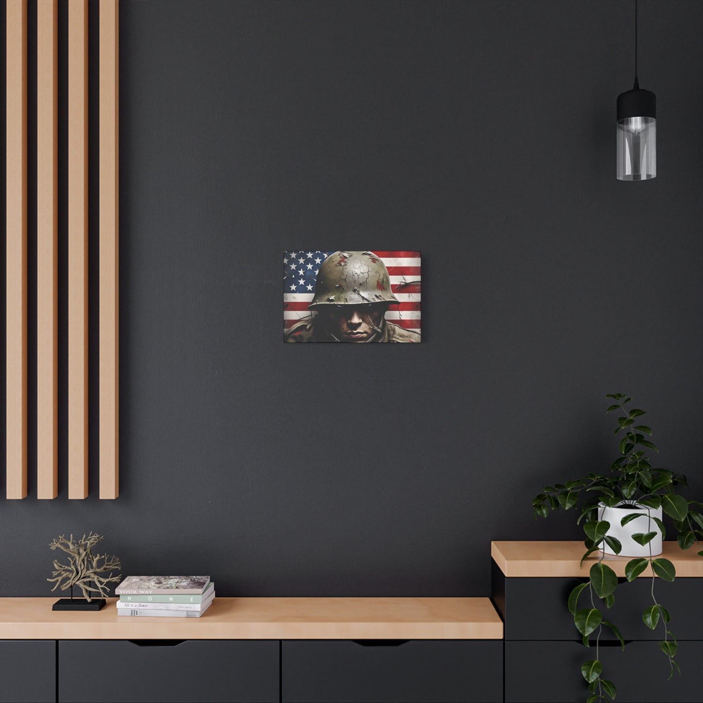 Military-Themed Canvas Art, Military Canvas Print, Wall Art for Veterans, Patriotic Home Decor, Gift for Army, Military Artwork, [...]