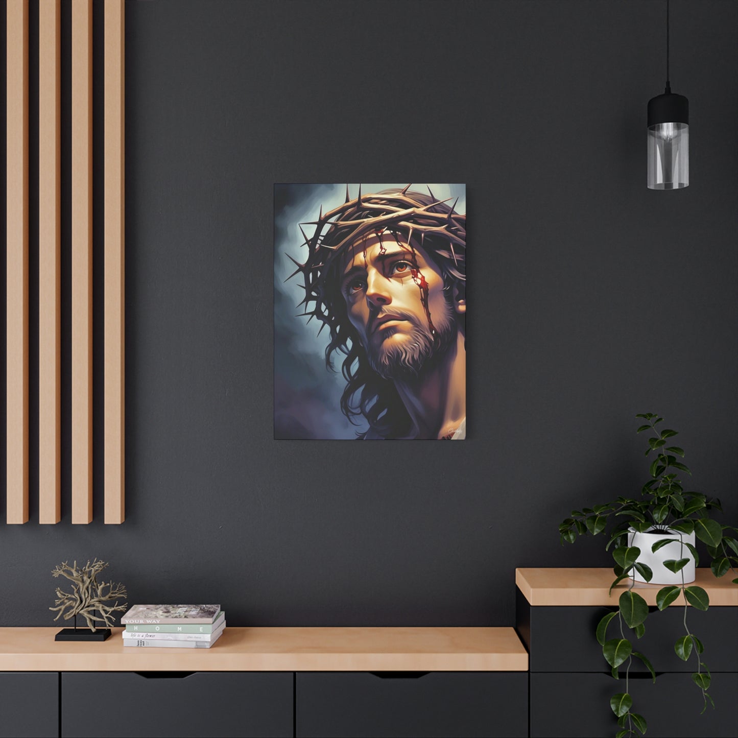 Religious Art Print Canvas, Inspirational Wall Decor, Christian Home Decor, Jesus Art, Gift for Faith-Based Celebrations