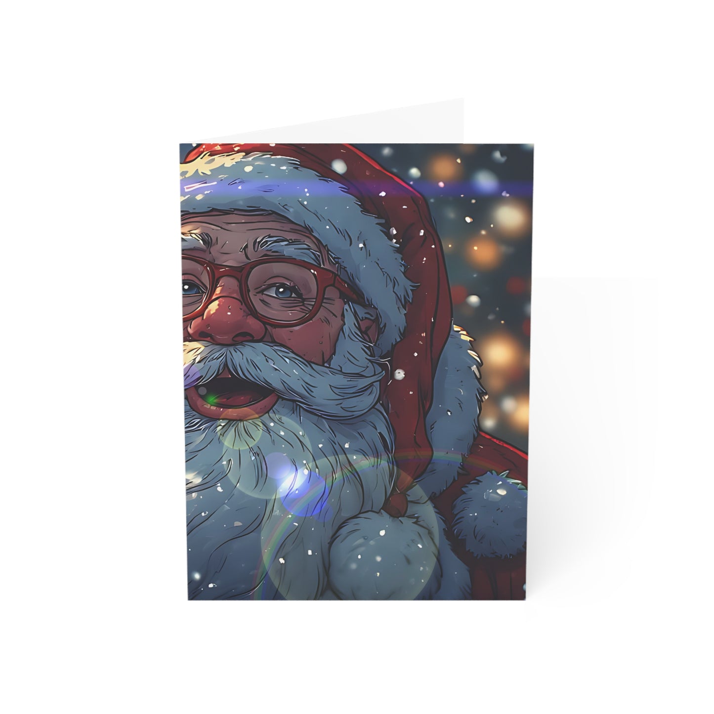 Festive Santa (Christmas Selfies) Greeting Cards - Holiday Magic Collection