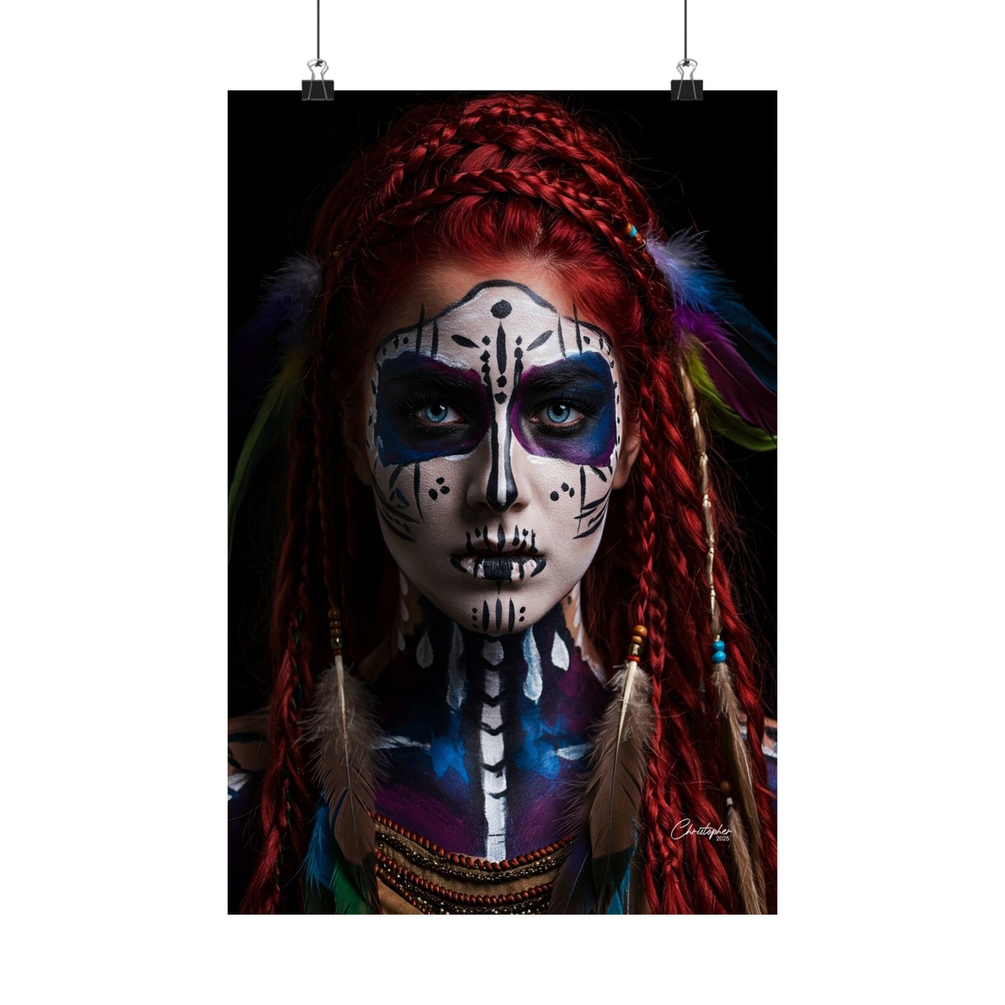 Bohemian Wall Art Print, Tribal Vertical Poster