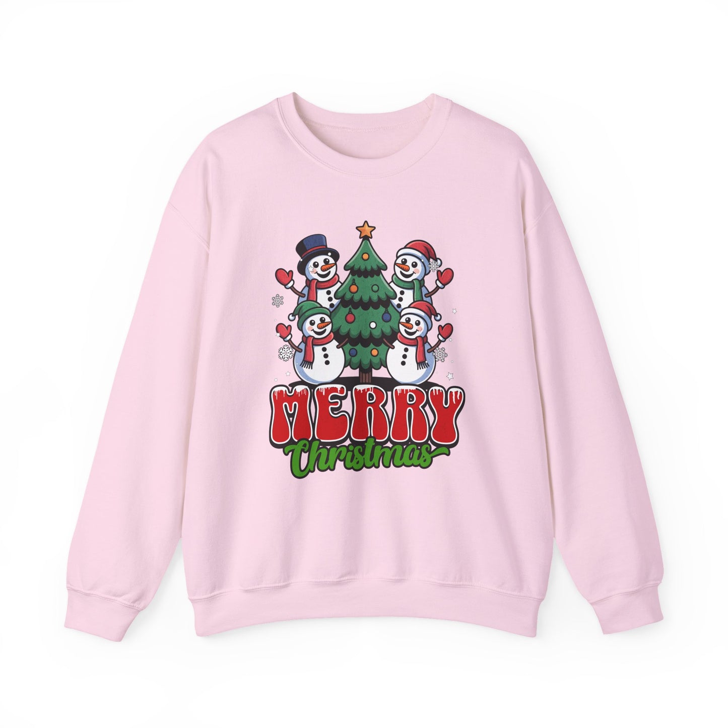 Merry Christmas Snowman Crewneck Sweatshirt