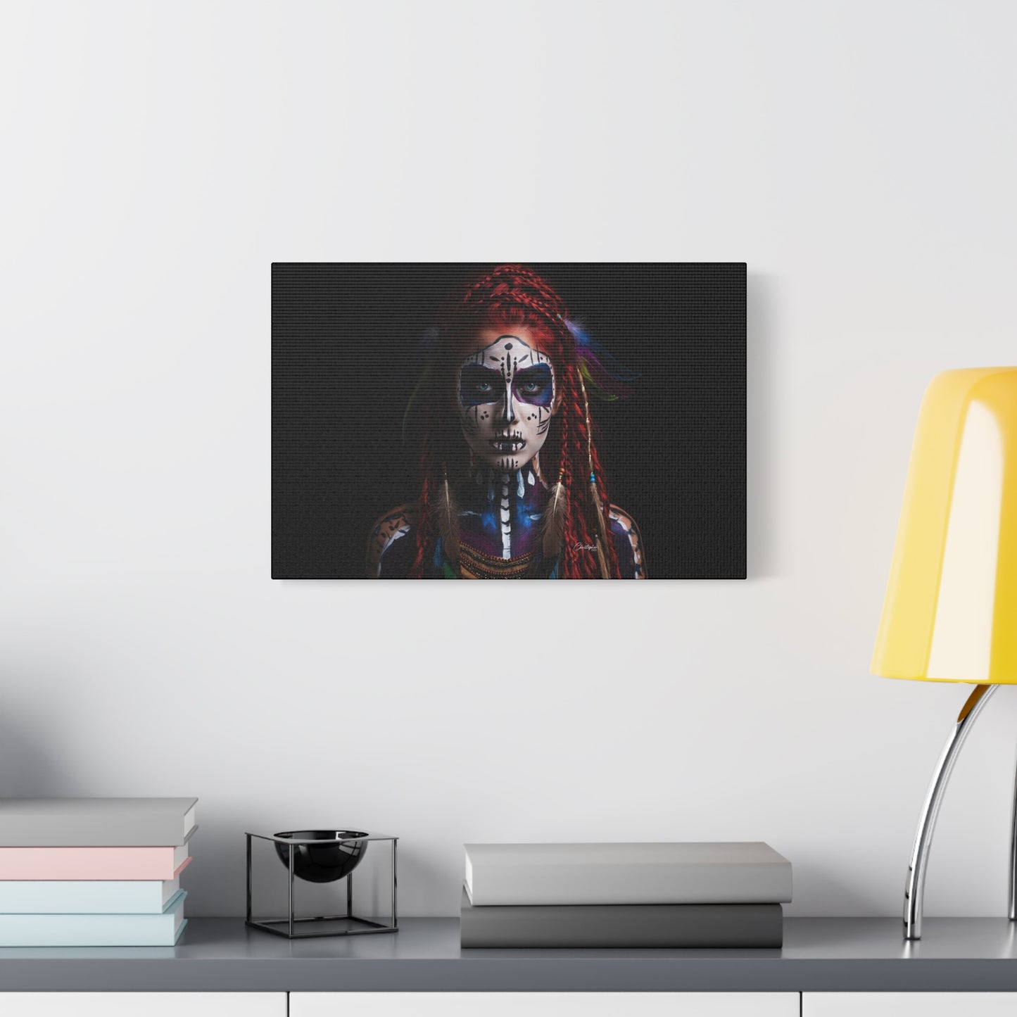 Colorful Tribal Art Canvas Print - Bohemian Home Decor