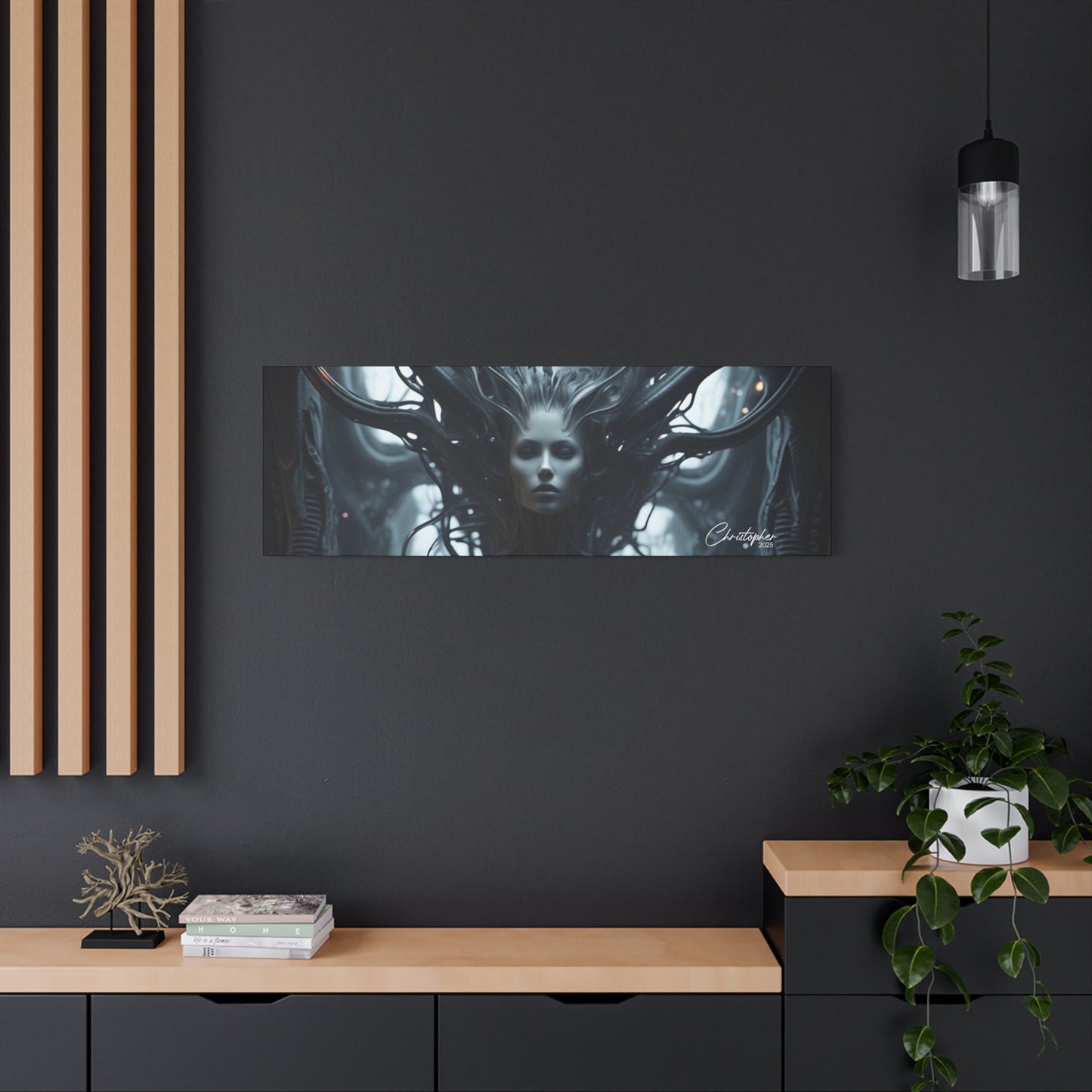 Futuristic Matte Canvas Wall Art – 1.25" Stretched