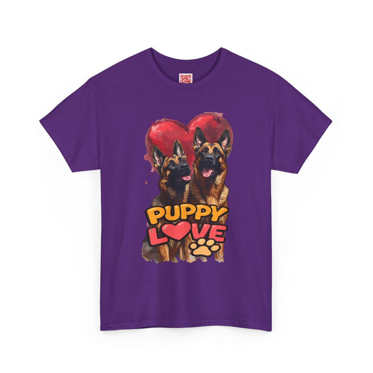 Puppy Love T-Shirt — Cute German Shepherd Heart Graphic Tee