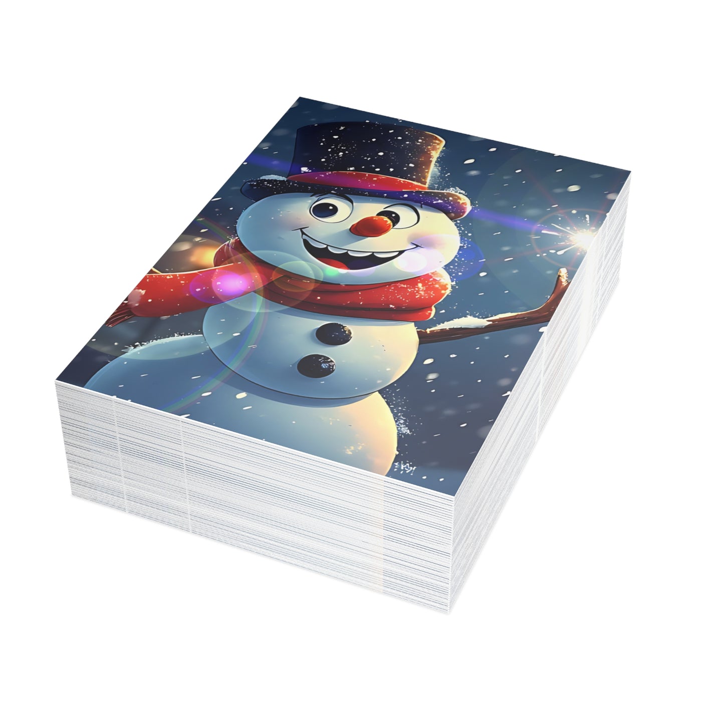 Snowman (Christmas Selfies) Postcard Bundles (envelopes included)