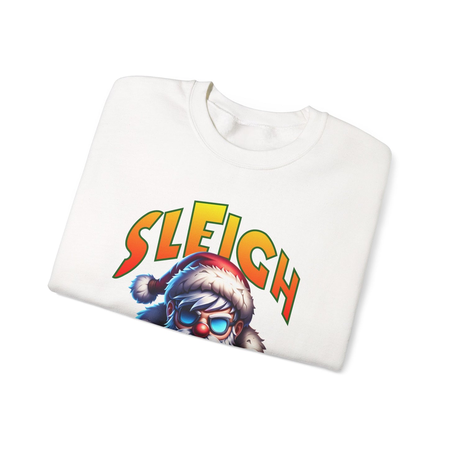 Sleigh Mode Sweatshirt — Cool Santa Graphic Holiday Crewneck