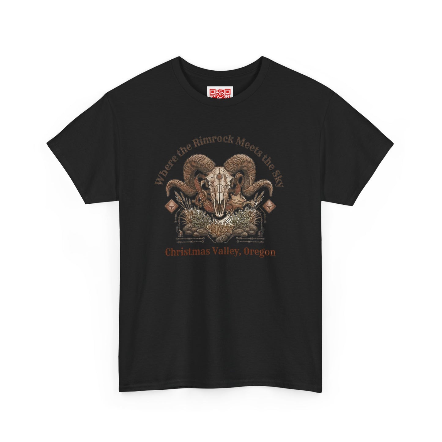 Ram Skull Graphic Tee — Christmas Valley, Oregon Vintage Desert Vibe
