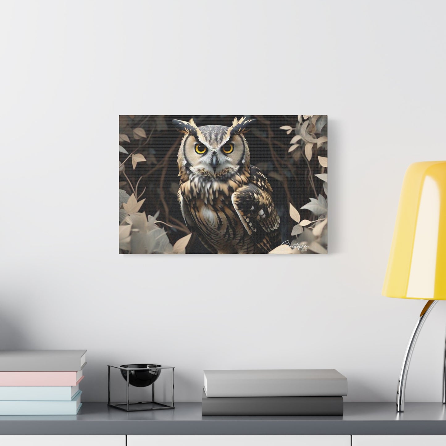 Realistic Owl Canvas Art - Nature Wall Decor for Home & Office