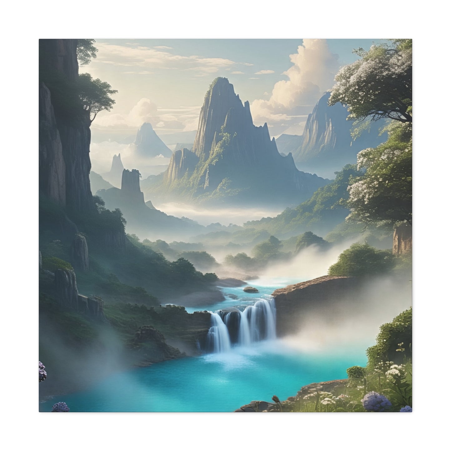 Scenic Landscape Canvas Print, Wall Art Decor, Home Decoration, Nature Wall Art, Gift for Nature Lovers, Tranquil Art for Living Room