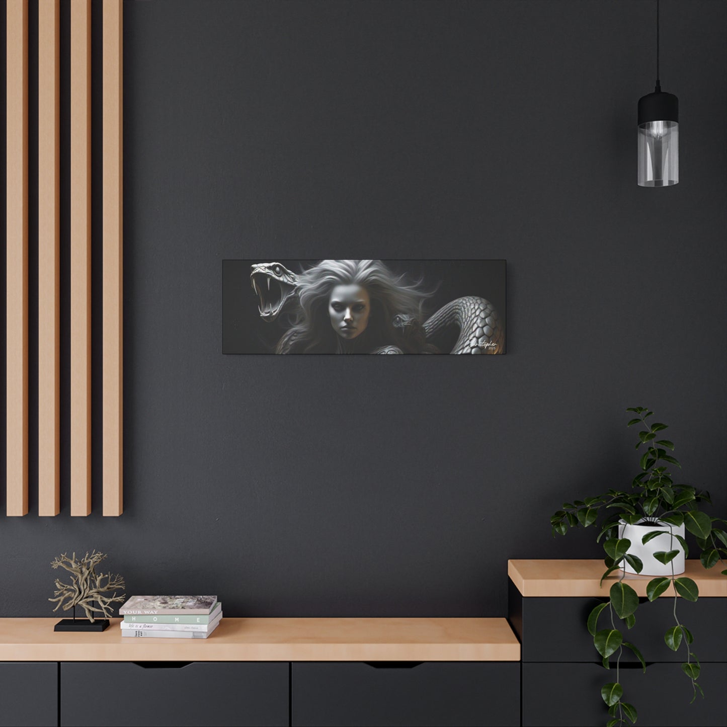 Serpent Goddess Matte Canvas Wall Art