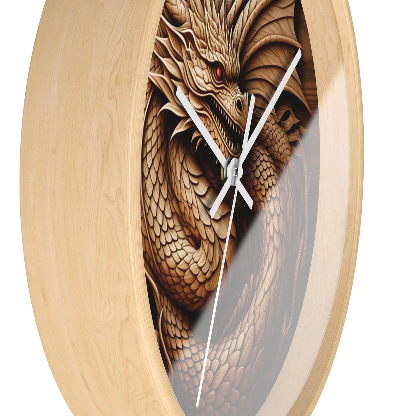 Dragon Art Wall Clock, Unique Home Decor, Fantasy Gift, Asian Inspiration, Timeless Wall Art