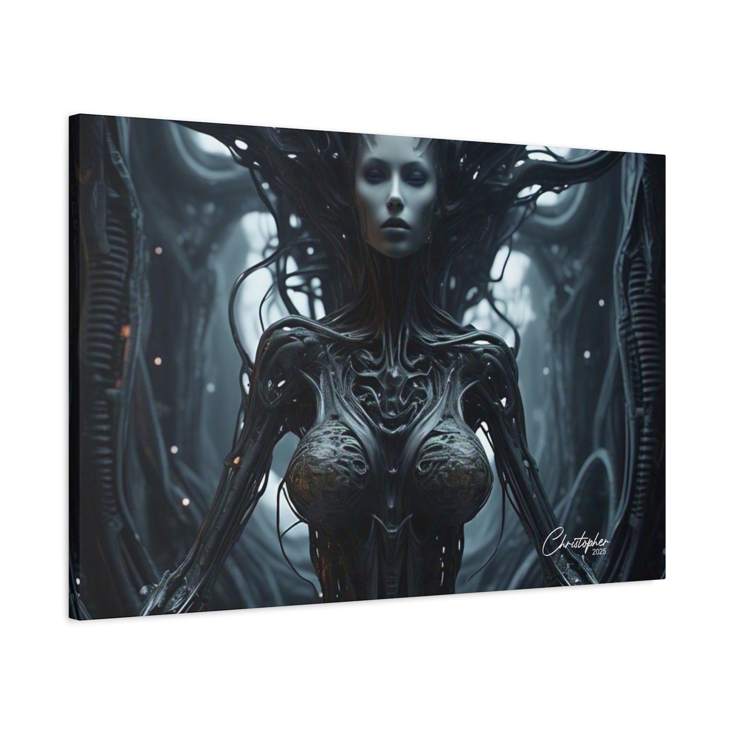 Futuristic Matte Canvas Wall Art – 1.25" Stretched