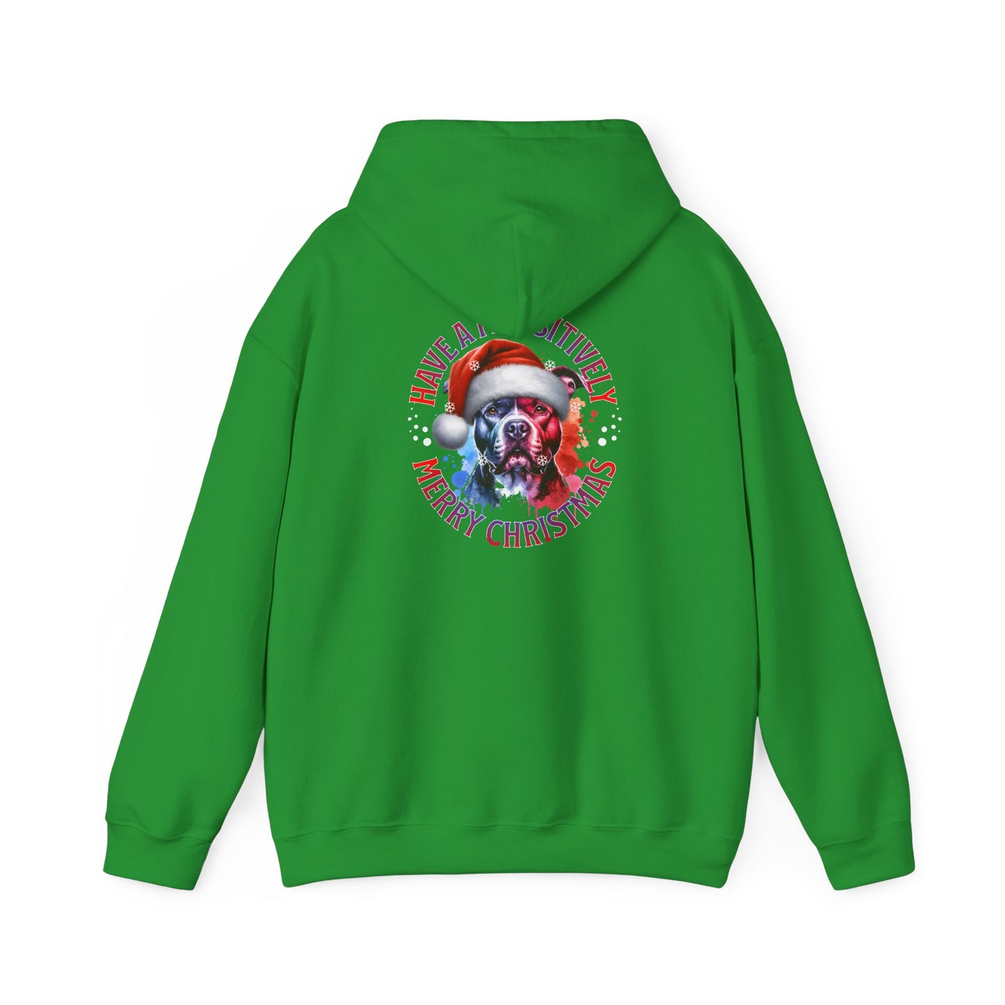 Christmas Pack Pit Bull Hoodie – "Have a Pawsitively Merry Christmas" Festive Sweatshirt