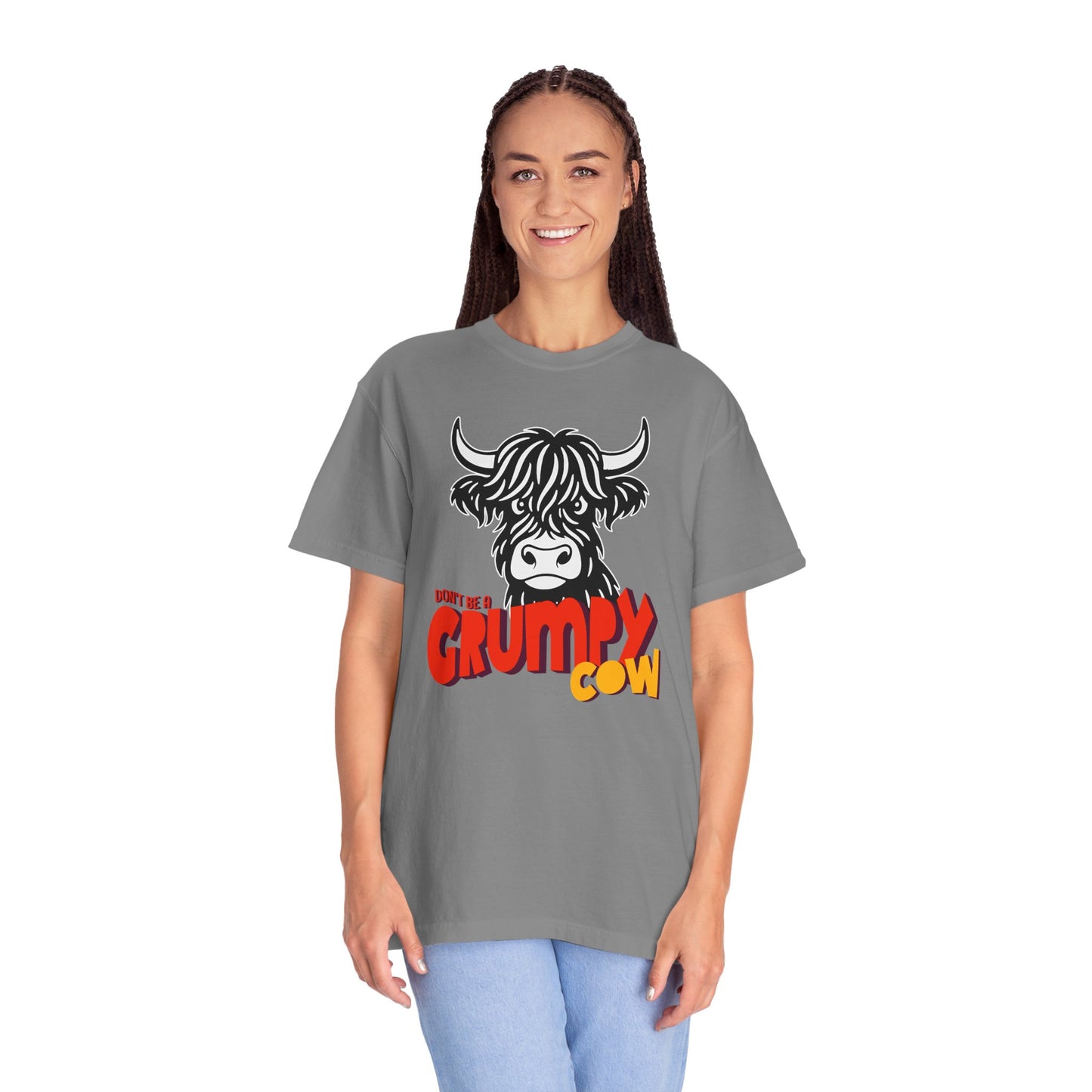 Grumpy Cow T-Shirt — Funny Highland Cow Graphic Tee