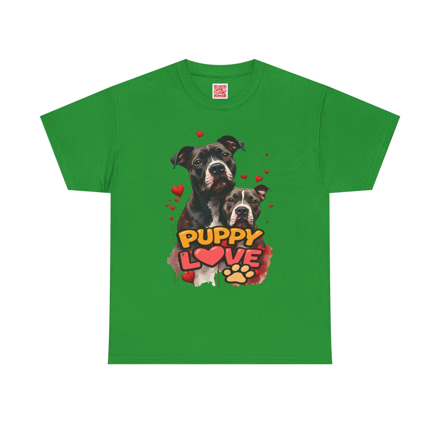 Puppy Love T-Shirt — Cute Dog Hearts Graphic Tee for Dog Lovers