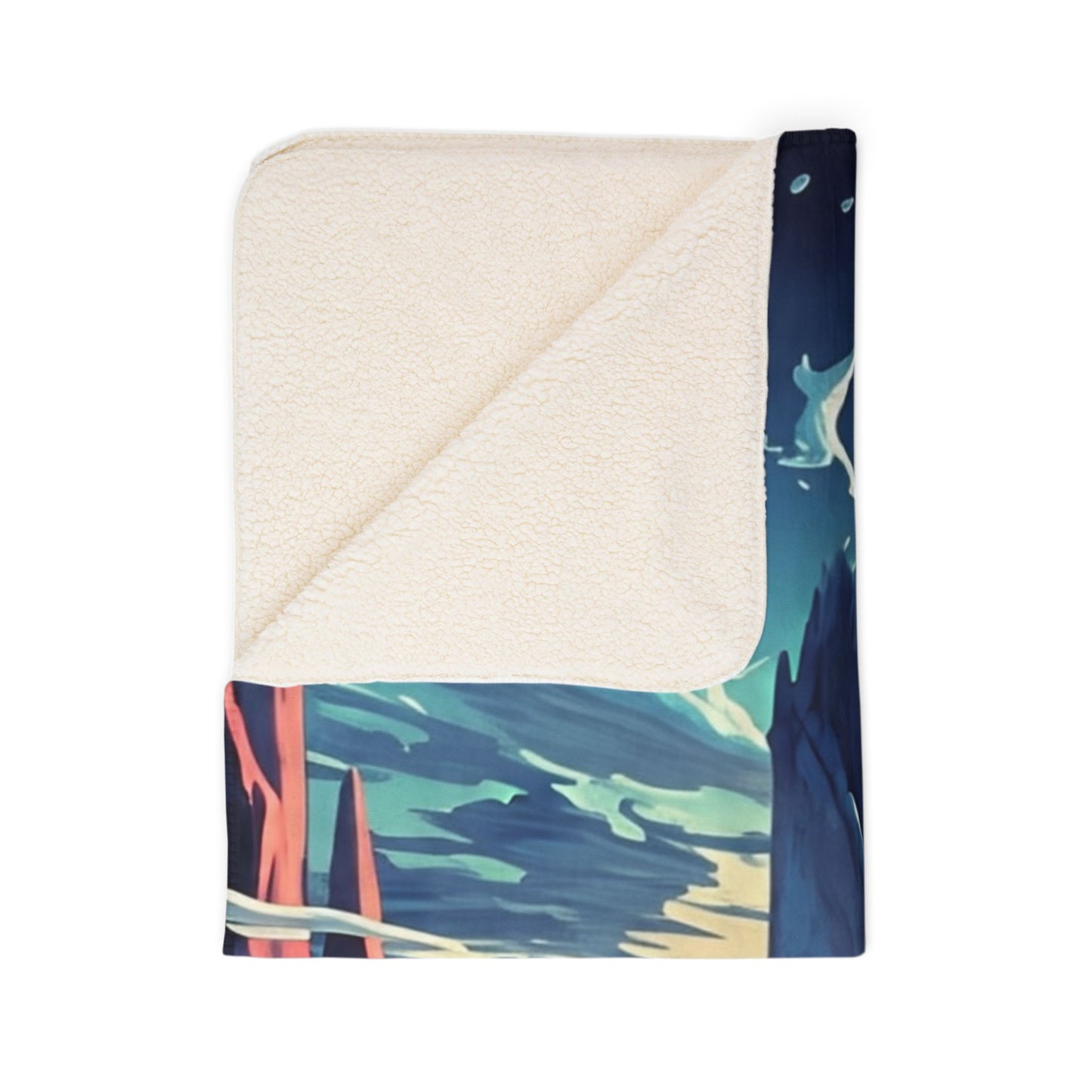 Cosmic Fleece Sherpa Blanket - Cozy Space Blanket for Starry Nights, Perfect for Gifts, Home Decor, and Adventure Lovers