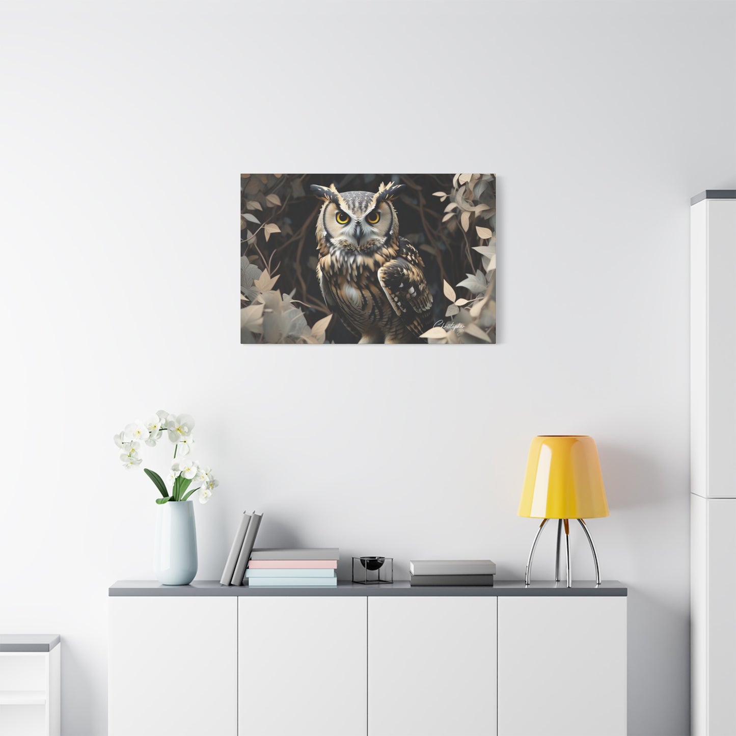 Realistic Owl Canvas Art - Nature Wall Decor for Home & Office