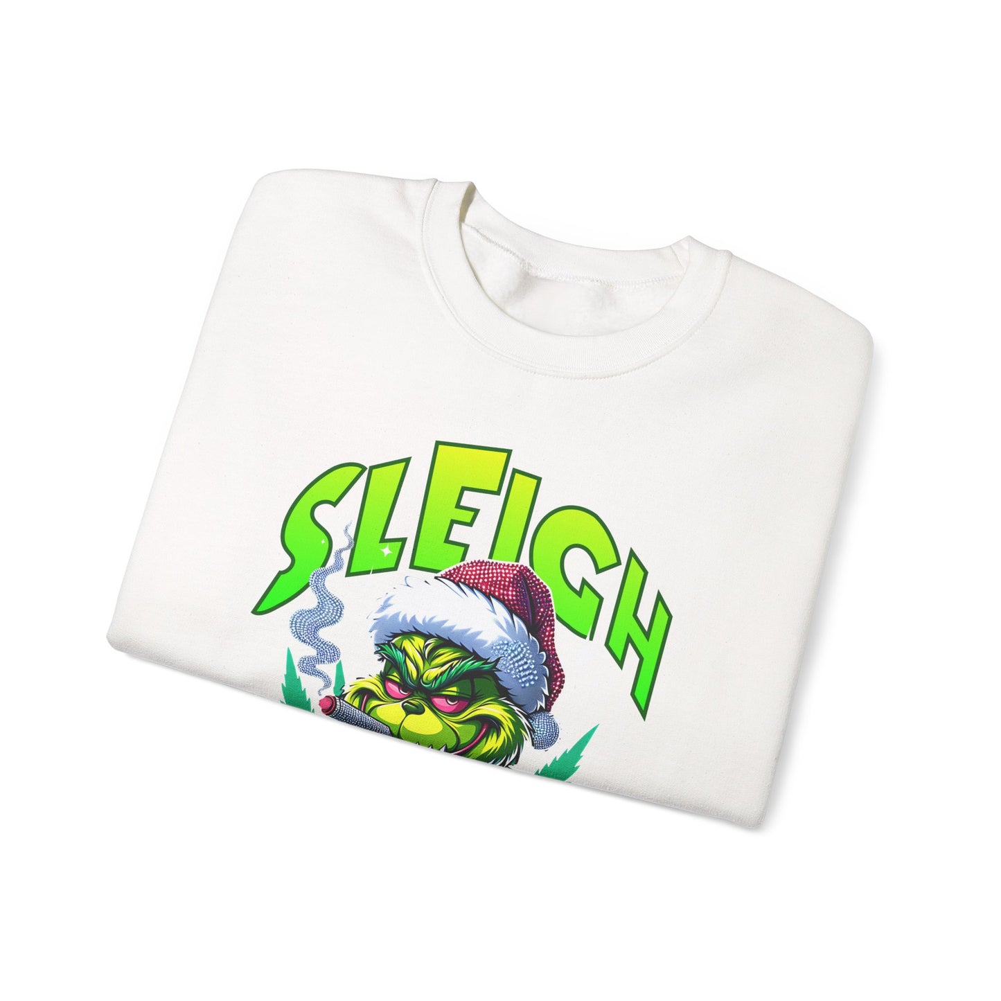 Sweatshirt — "Sleigh Mode" Grinch Holiday Crewneck