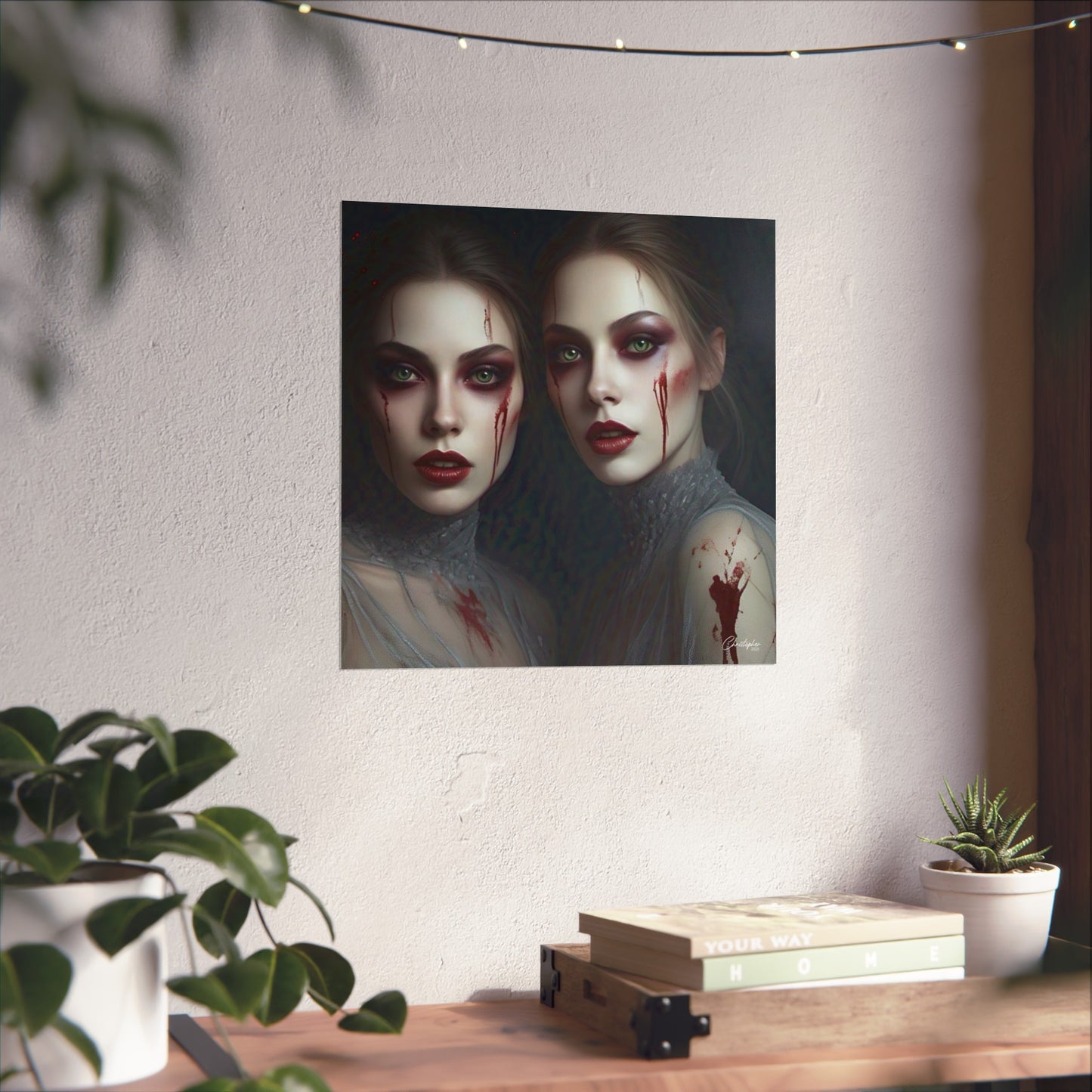 Eerie Fine Art Poster, Dark Fantasy Wall Art, Gothic Decor, Spooky Home Aesthetic, Halloween Wall Art