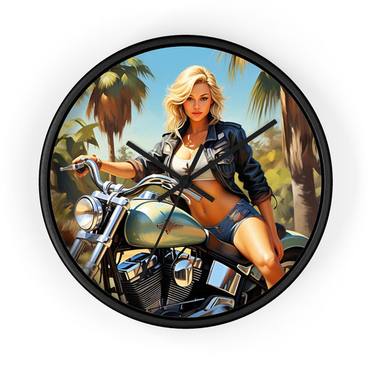 Vintage Motorcycle Wall Clock - Retro Biker Decor, Unique Gift for Motorcycle Lovers, Mech Room Decor, Stylish Home Accessory, Perfect [...]
