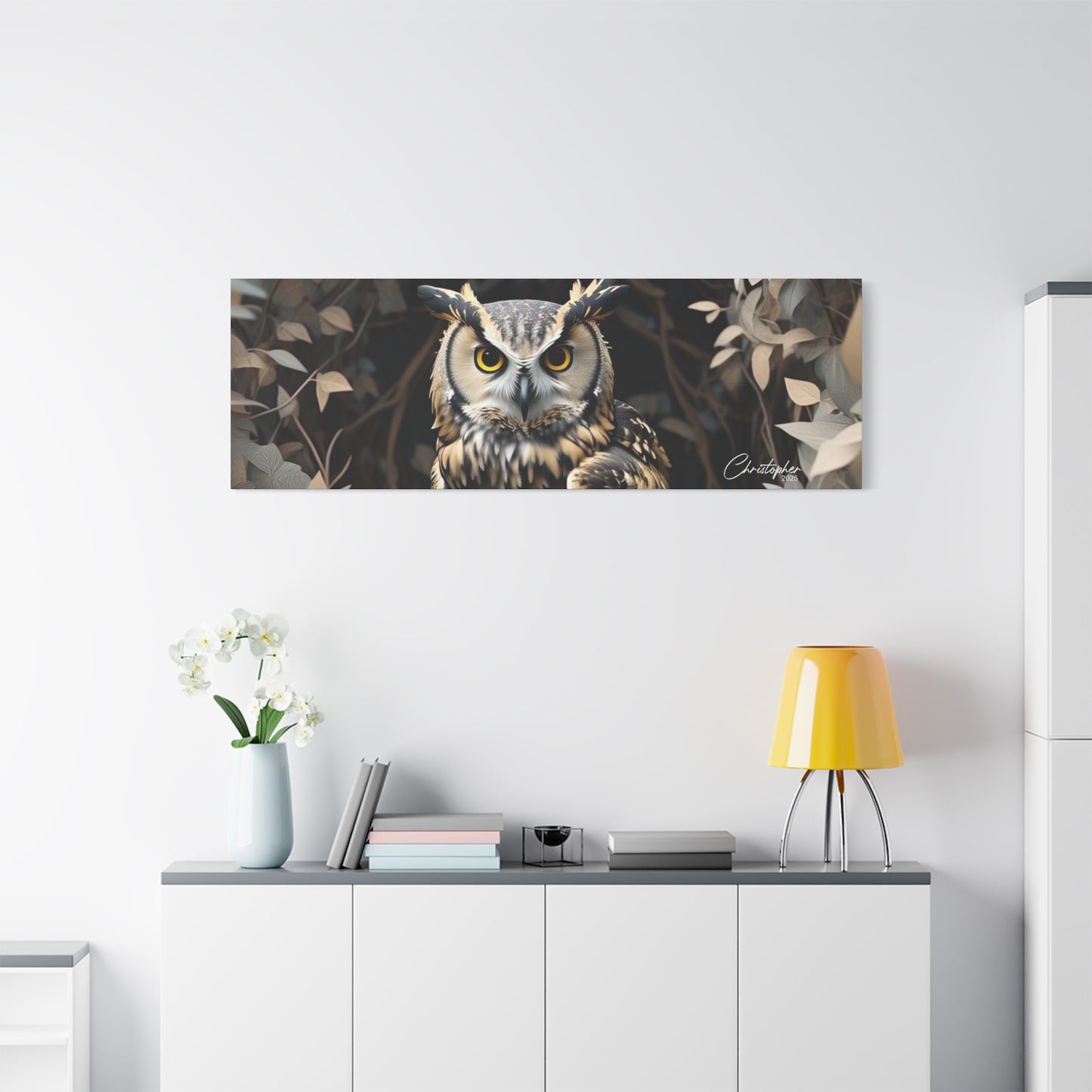 Realistic Owl Canvas Art - Nature Wall Decor for Home & Office