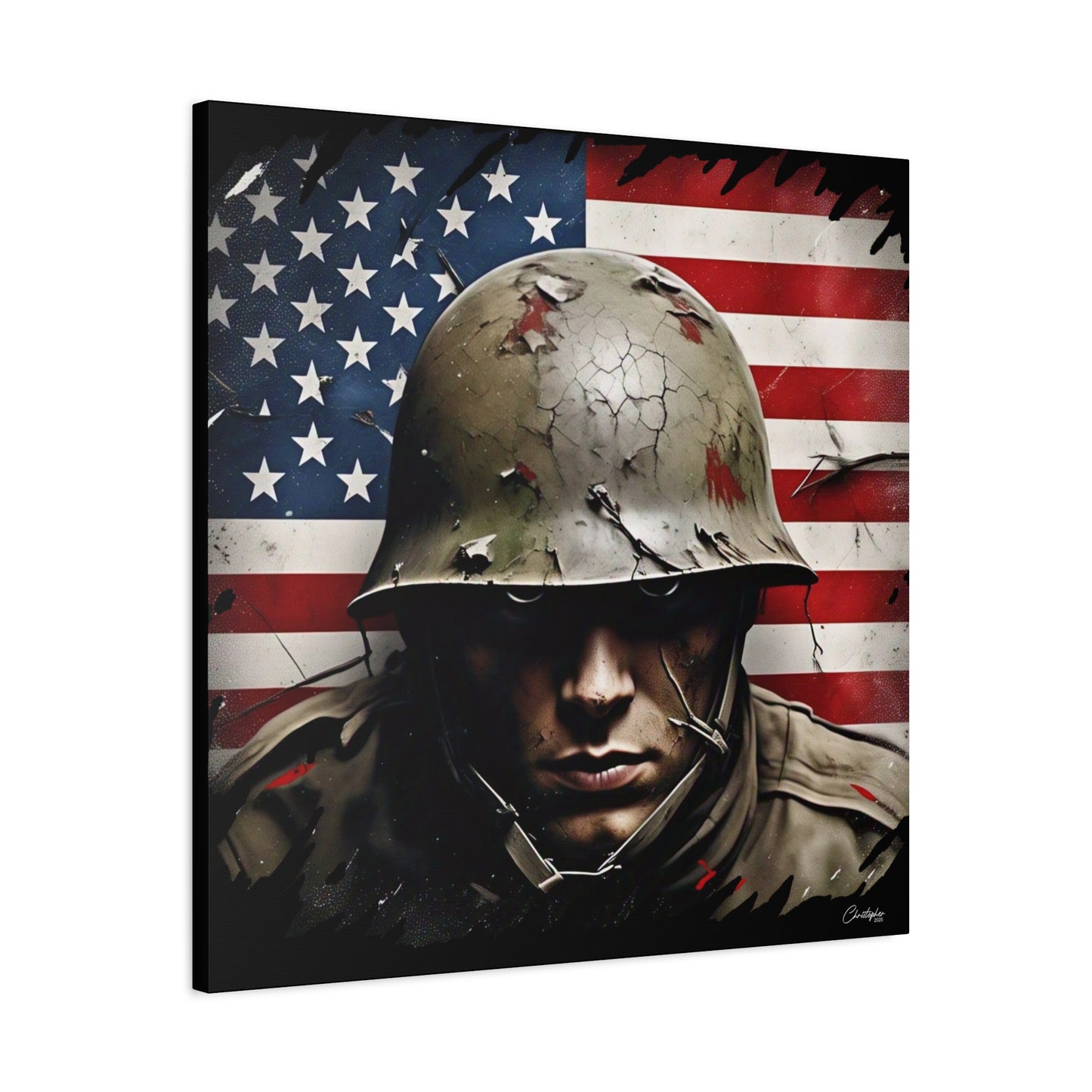 Military-Themed Canvas Art, Military Canvas Print, Wall Art for Veterans, Patriotic Home Decor, Gift for Army, Military Artwork, [...]