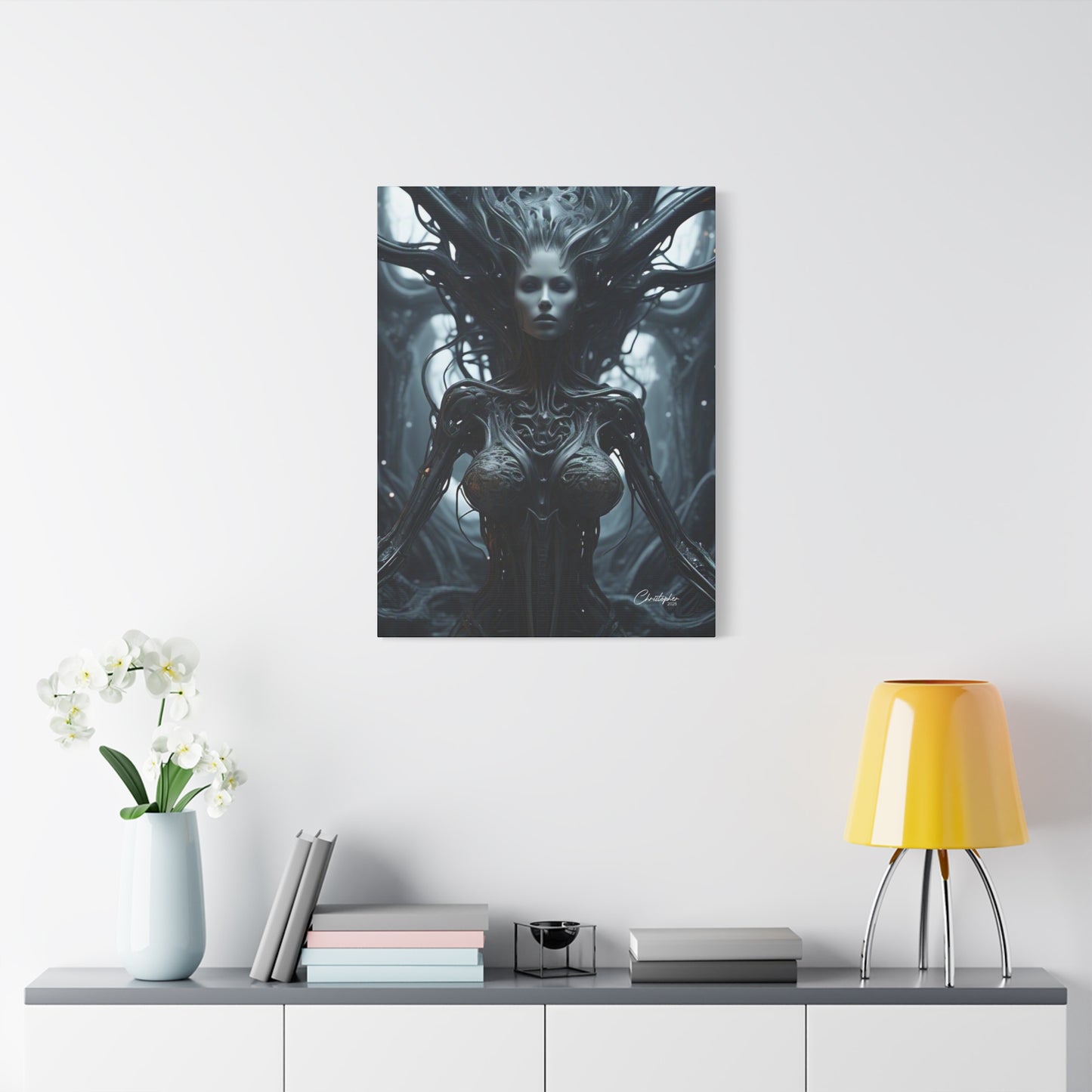 Futuristic Matte Canvas Wall Art – 1.25" Stretched
