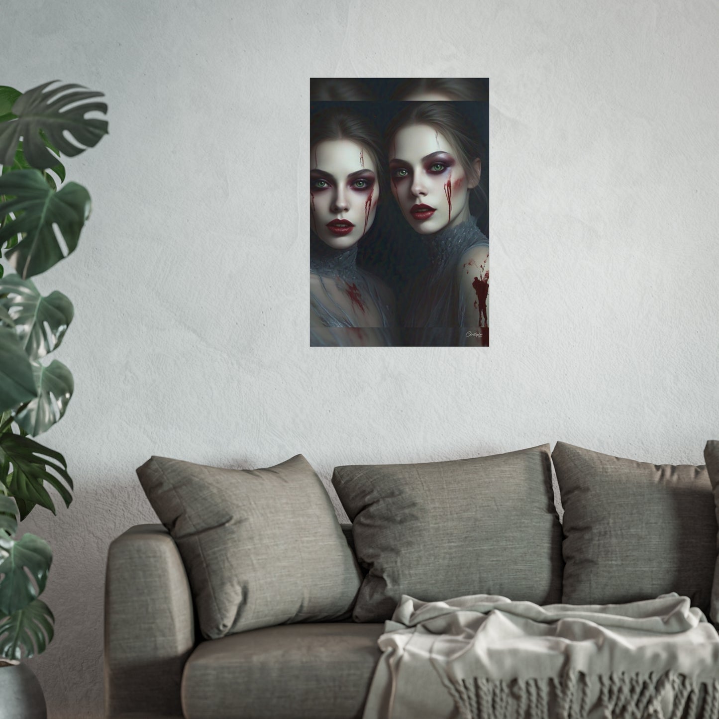 Eerie Fine Art Poster, Dark Fantasy Wall Art, Gothic Decor, Spooky Home Aesthetic, Halloween Wall Art