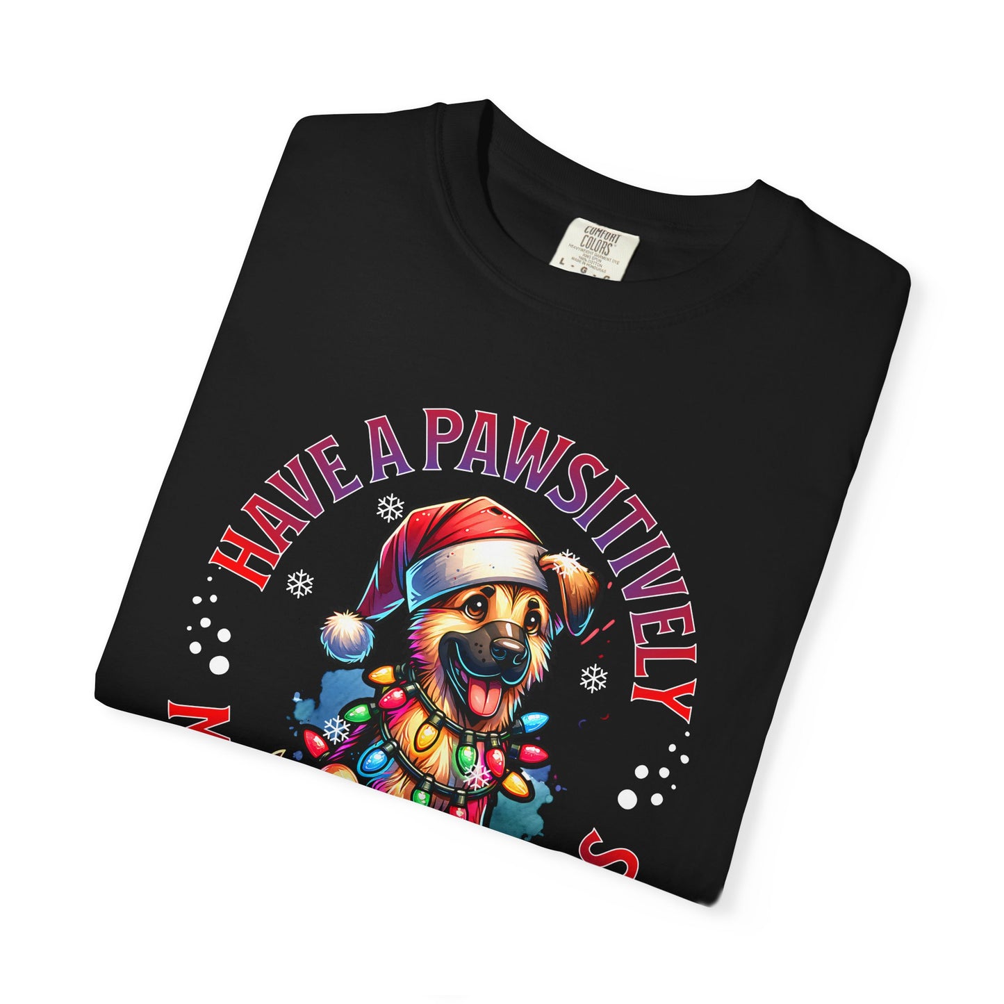 Christmas German Shepard T-Shirt — "Have a Pawsitively Merry Christmas" Holiday Tee