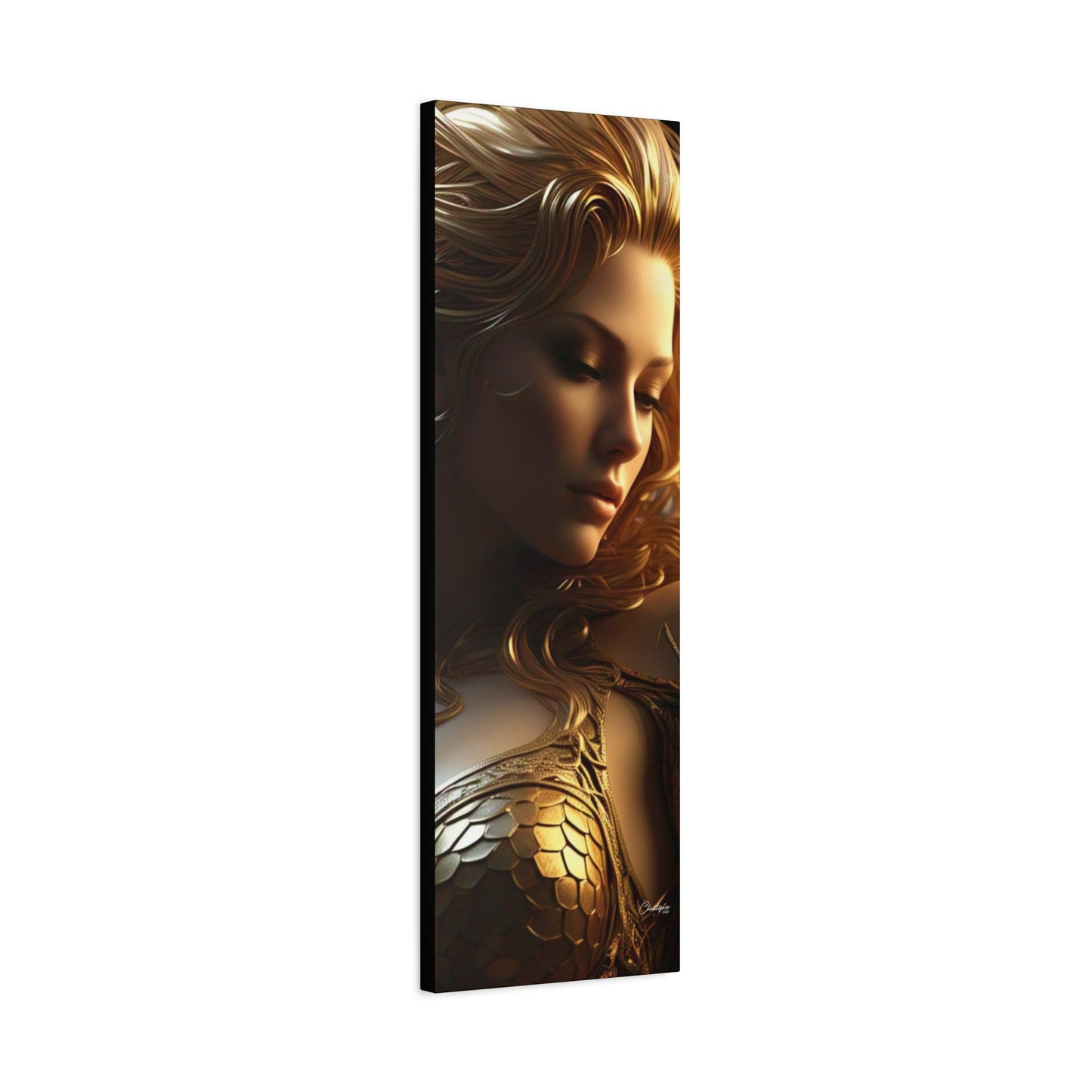 Fantasy Art Canvas Print - Serpent Goddess Home Decor